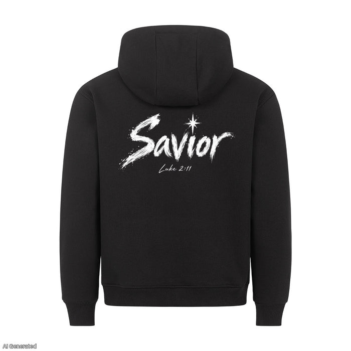 Savior Luke 2:11 Christmas Hoodie Backprint
