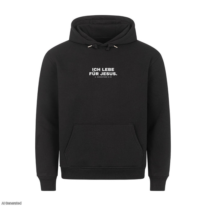 Ich lebe für Jesus 2. Korinther 5:15 Hoodie