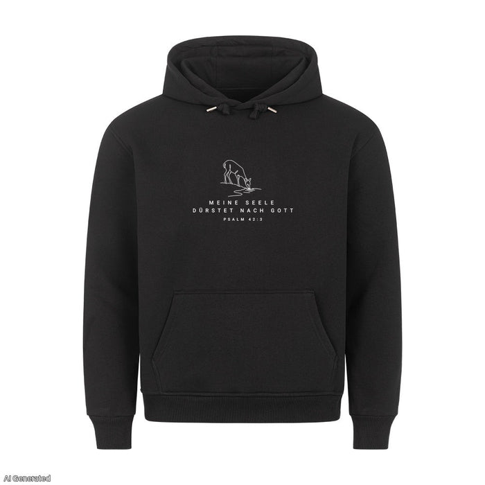 Meine Seele dürstet nach Gott Psalm 42:3 Hoodie