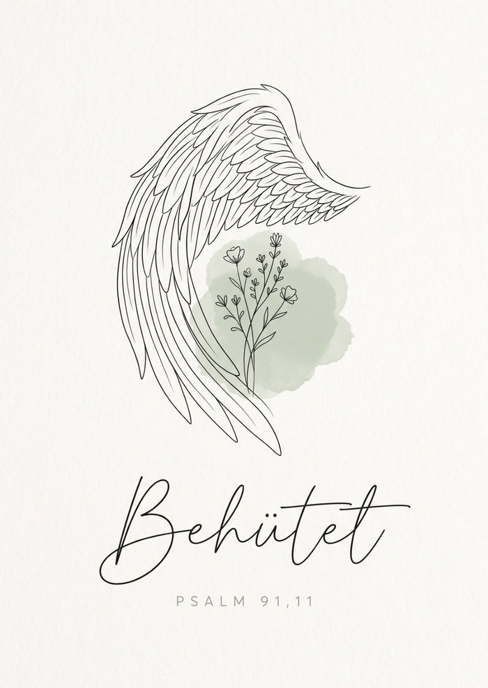 Behütet Postkarte