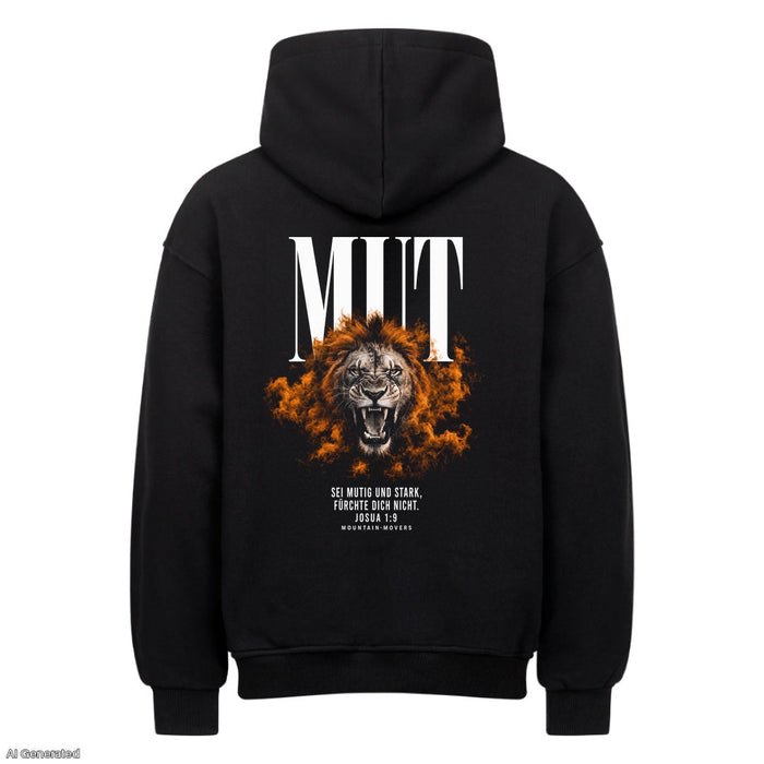Mut Josua 1:9 Oversize Hoodie Backprint