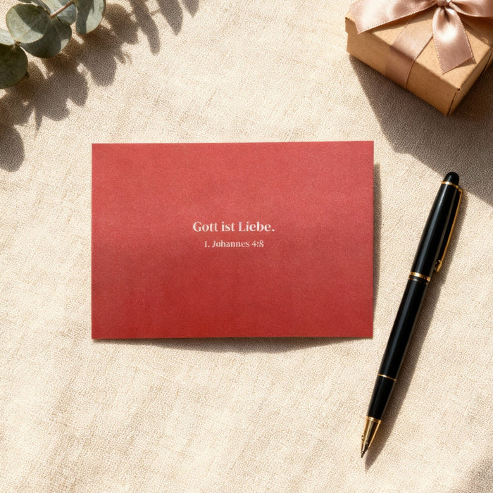God is love. postcard