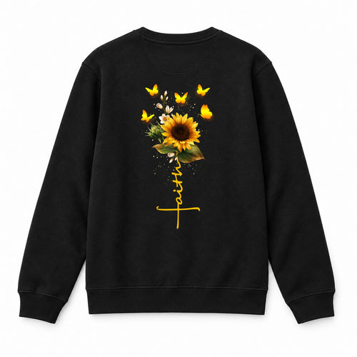 Faith Sunflower Sweatshirt Backprint