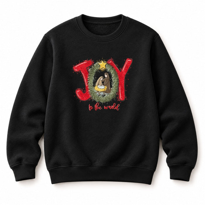 Joy to the world red Christmas Sweatshirt