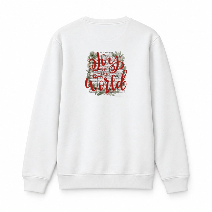 Joy to the world song Christmas Sweatshirt BackPrint