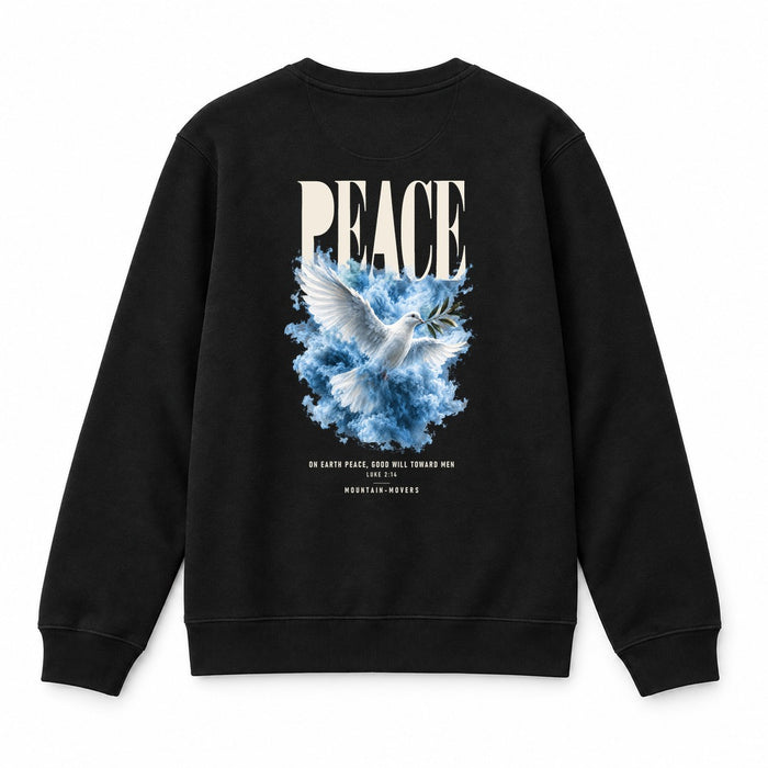 Peace on Earth Good Will Toward Men Christmas Sweatshirt Backprint