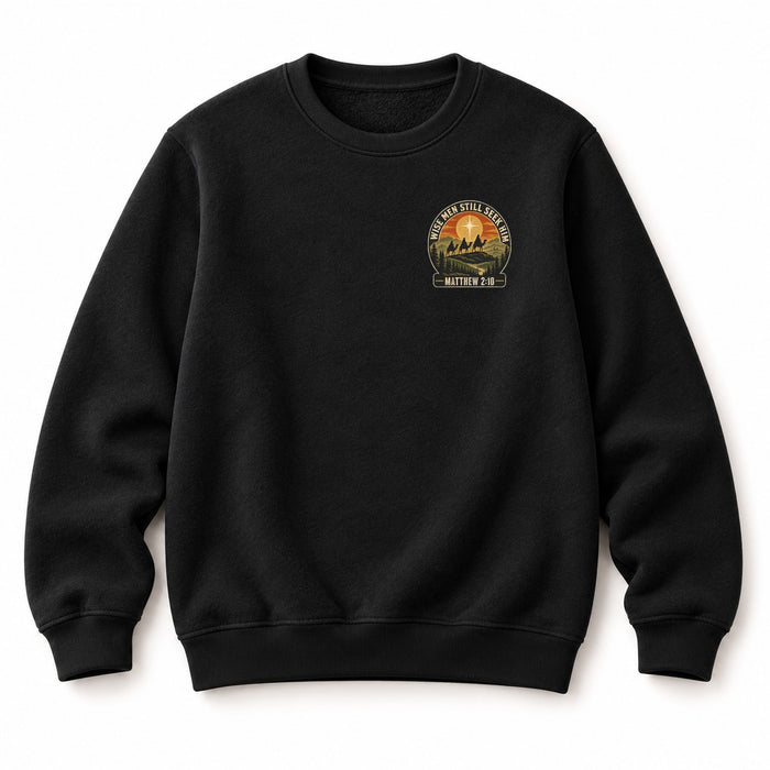 Wise Men Still Seek Him Badge Christmas Sweatshirt