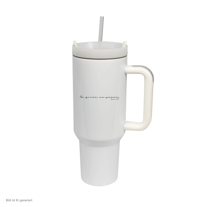 He gives Peace Thermobecher