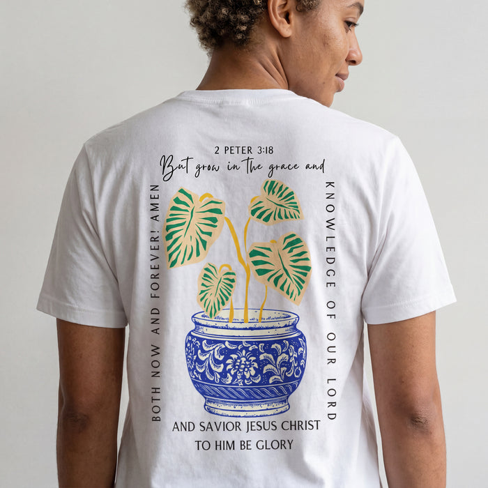 to Him be glory forever Shirt Backprint