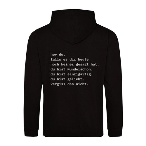 Keiner gesagt Hoodie BackPrint