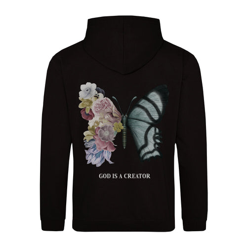 God is a creator hoodie backprint