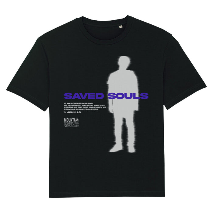 Saved Souls oversized T-shirt met print op de achterkant