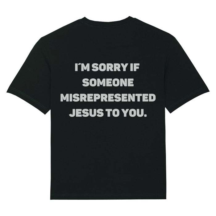 I´m sorry x bible oversized shirt backprint