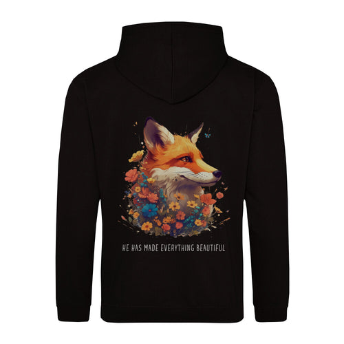 Mooie Fox Hoodie met rugprint
