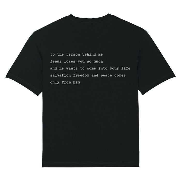 Aan de persoon achter mij Oversized T-Shirt BackPrint