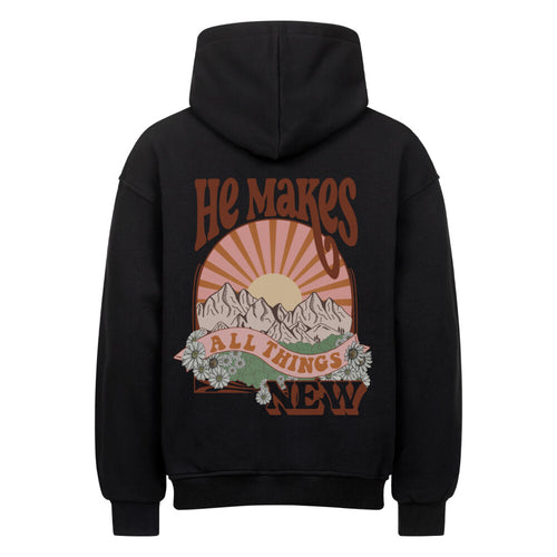 All Things Nieuwe oversized hoodie met rugprint