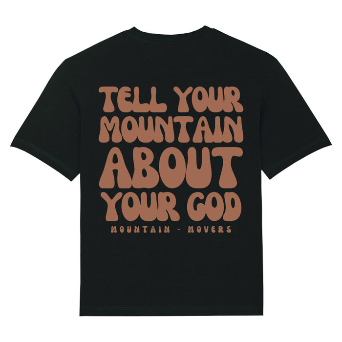 Vertel het je berg Oversized T-shirt BackPrint