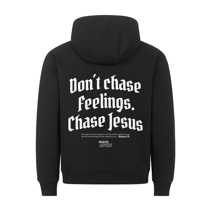 Achtervolg Jezus Hoodie Rugprint