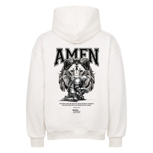Amen Oversized hoodie met rugprint
