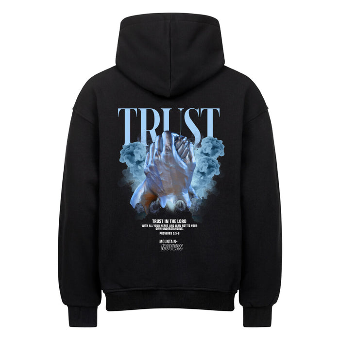 Trust streetwear oversized hoodie met rugprint