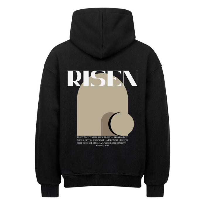 Risen Matthew 28.6 Oversized Hoodie Backprint