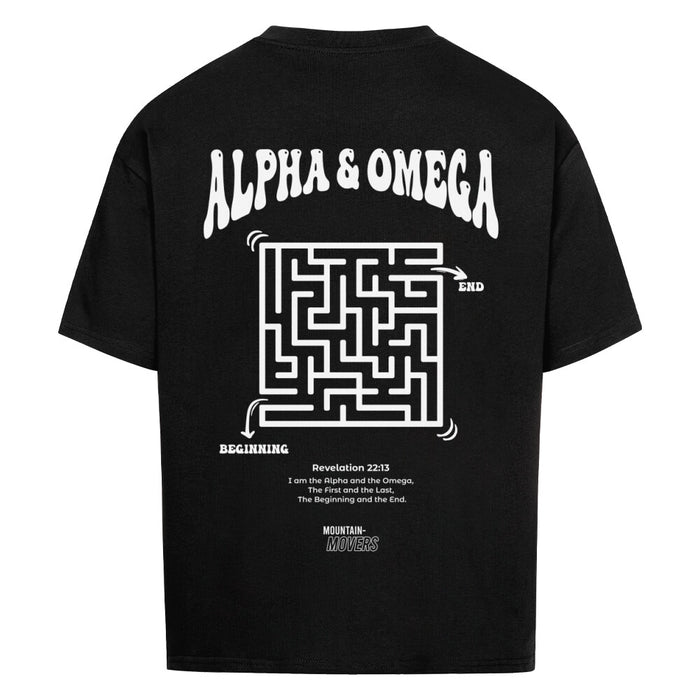 Alpha & Omega Maze Oversized Shirt BackPrint