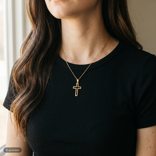 RVS ketting met gat
