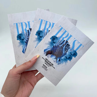 Trust Streetwear Postkarte Variante, Mountain Movers christliches Design