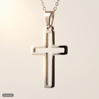 RVS ketting met gat