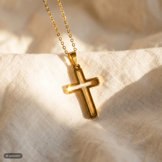 RVS ketting met gat