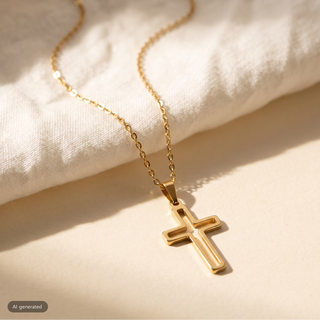 RVS ketting met gat