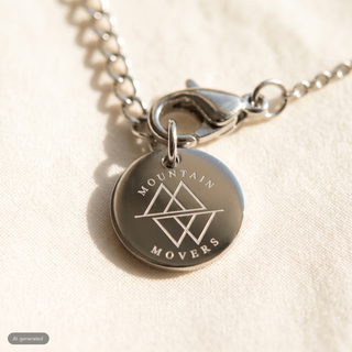 RVS ketting met gat