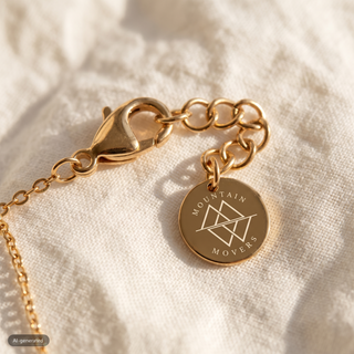 RVS ketting met gat