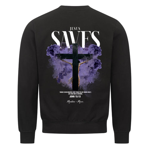 Jesus Saves Streetwear Sweater Rugprint