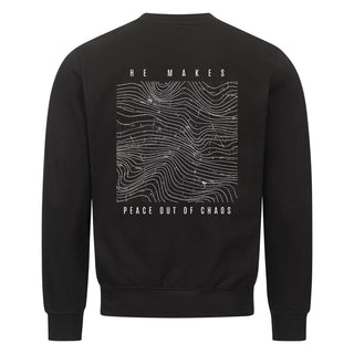Chaos Sweatshirt Backprint, christliche Streetwear von Mountain Movers