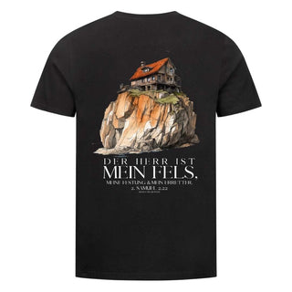Der Herr ist mein Fels Shirt BackPrint Variante, Mountain Movers christliches Design