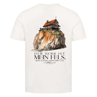 Der Herr ist mein Fels Shirt BackPrint Detailansicht, Mountain Movers christliche Streetwear