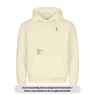 Love Story Hoodie Variante, Mountain Movers christliches Design