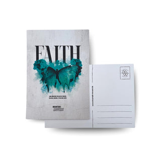 Faith Streetwear Postkarte Variante, Mountain Movers christliches Design