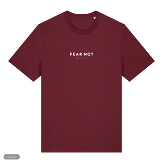 Mustard Seed Höhenlinien T-Shirt, Burgunder, Vorderseite