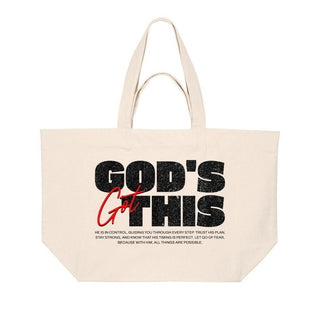 God's got this Shopping Bag Detailansicht, Mountain Movers christliche Streetwear