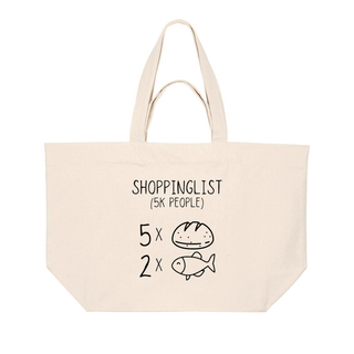 Shopping List Shopping Bag Detailansicht, Mountain Movers christliche Streetwear
