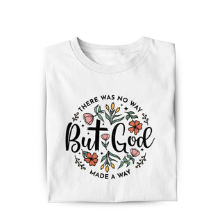 But God floral Shirt Variante, Mountain Movers christliches Design