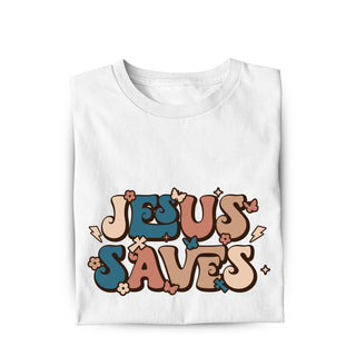 Jesus saves Shirt Variante, Mountain Movers christliches Design
