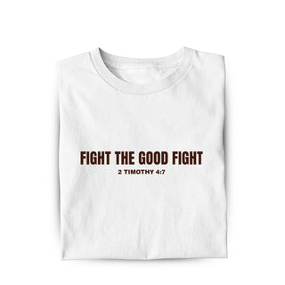 Fight the good fight Shirt Variante, Mountain Movers christliches Design
