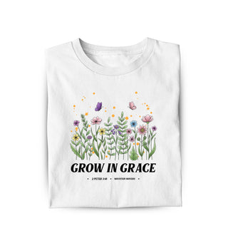 Grow in Grace Shirt Variante, Mountain Movers christliches Design