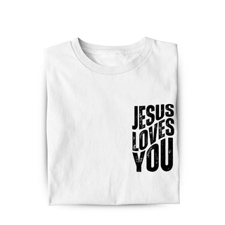 jesus loves you Shirt Variante, Mountain Movers christliches Design