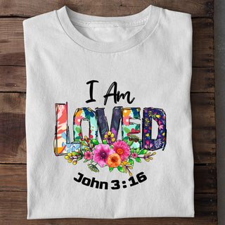 I am Loved Shirt Variante, Mountain Movers christliches Design