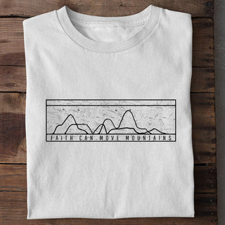 Faith simple retro Shirt Variante, Mountain Movers christliches Design