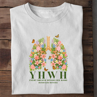 YHWH BREATH Shirt Variante, Mountain Movers christliches Design